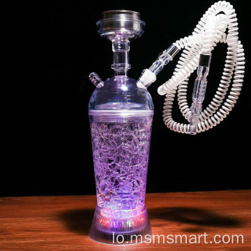 ການອອກແບບ Customnewest led shisha pocket plastic mini hookah